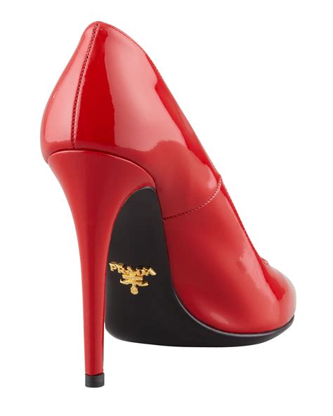 prada red heels|prada heels red bottom.